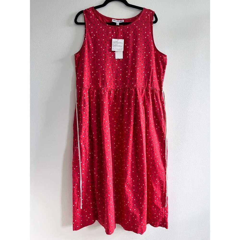 Uniqlo Ines de la Fressange IDLF Linen A-line Sleeveless Dress in Red